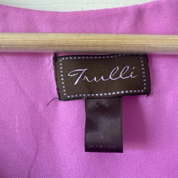 Trulli Women’s Pleated Dress Sleeveless Pink Color block Size 4 - Picture 2 of 8